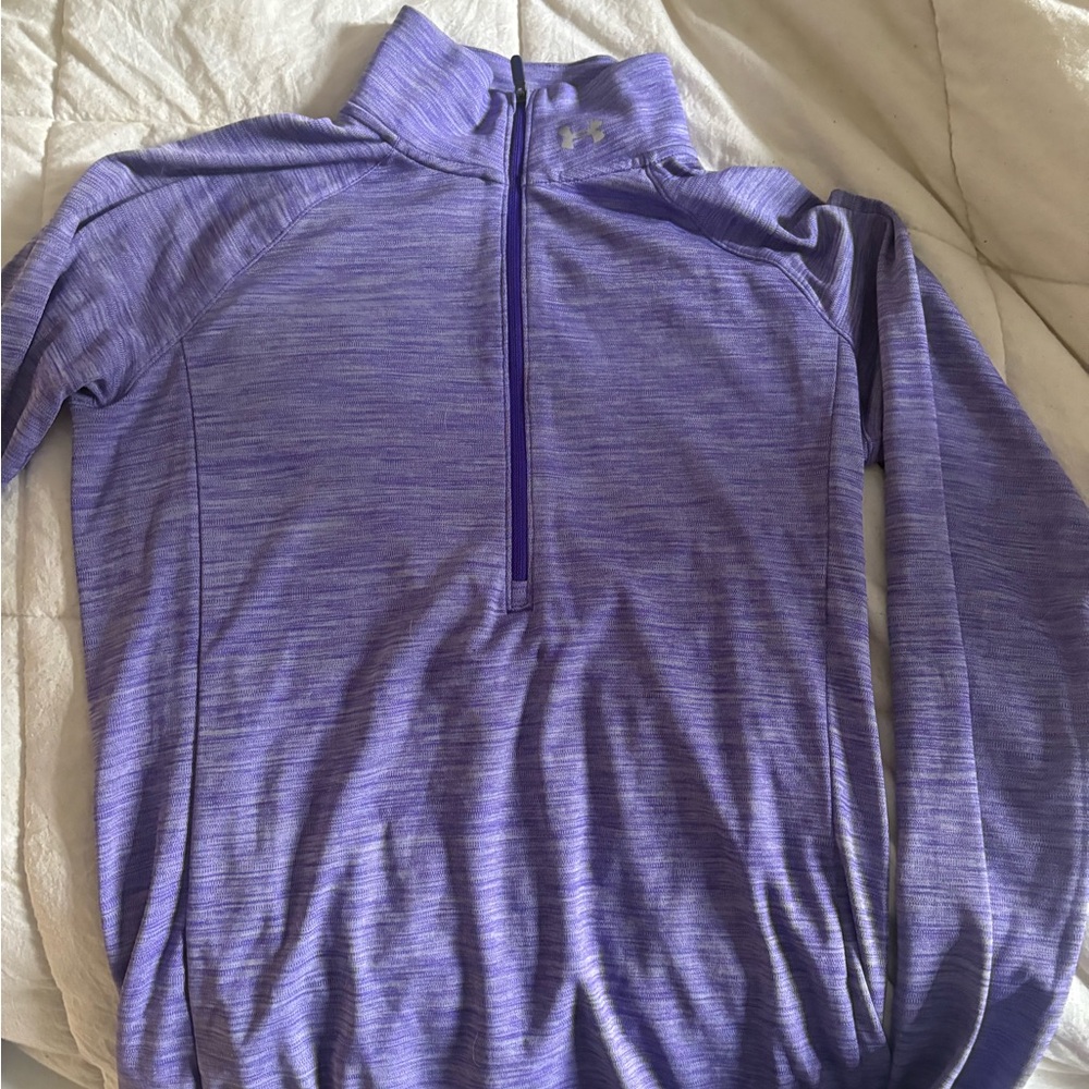 Under Armour Purple Quarter-Zip Sweatshirt